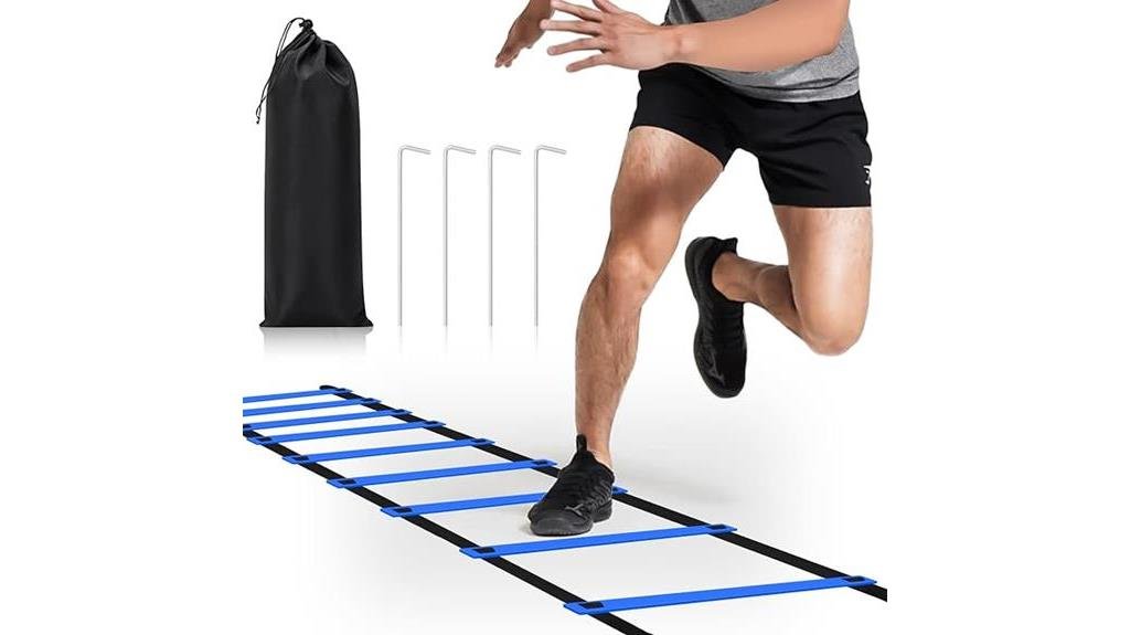 20ft agility ladder with 12 rungs