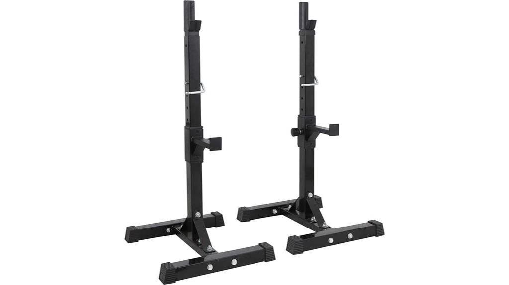adjustable squat rack 550lbs