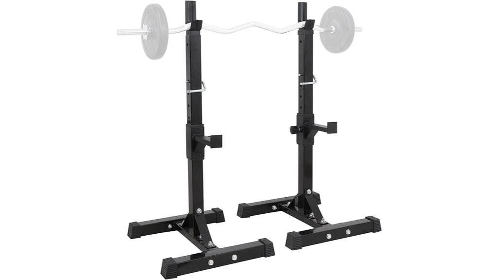 adjustable squat rack stand
