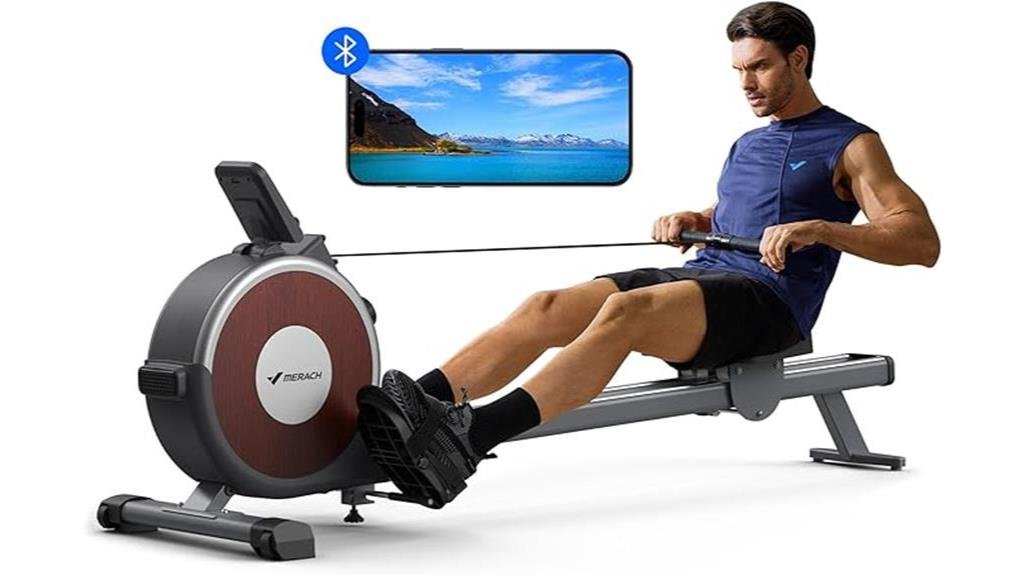 app compatible magnetic rower machine