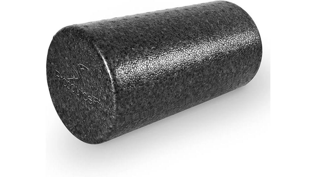 black 12 inch prosourcefit foam roller