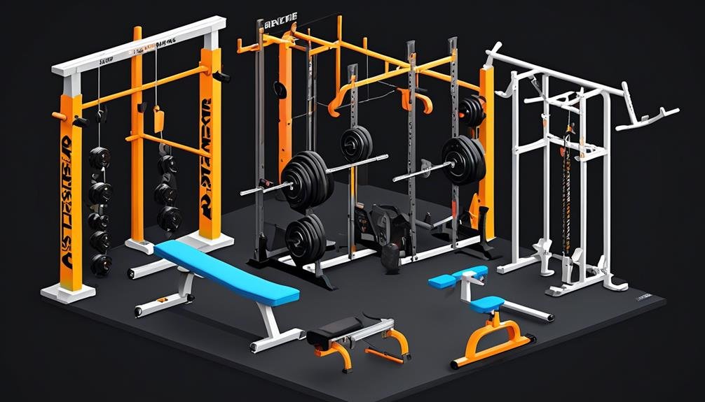 diverse workout options with a power rack
