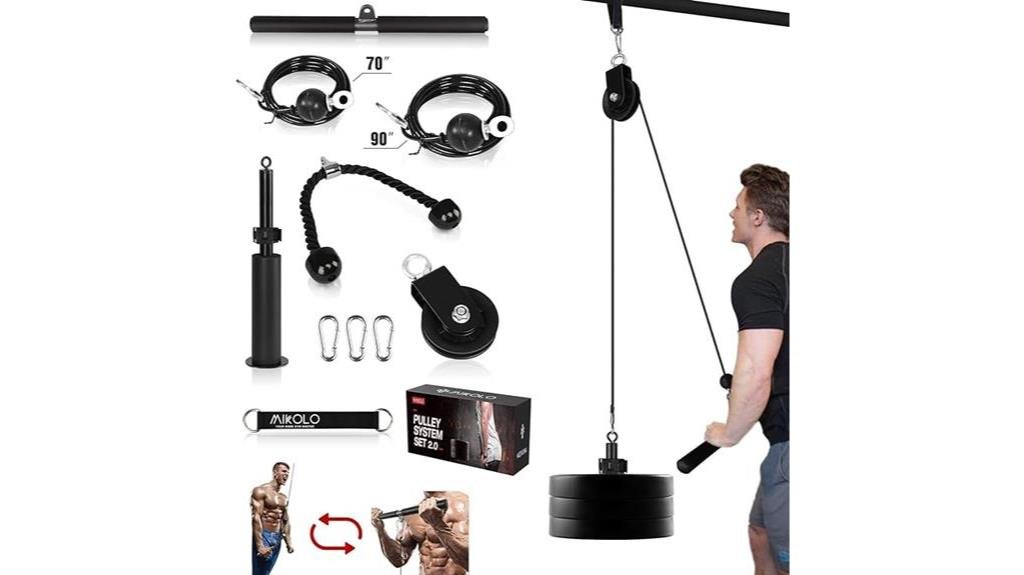 dual cable machine for fitness