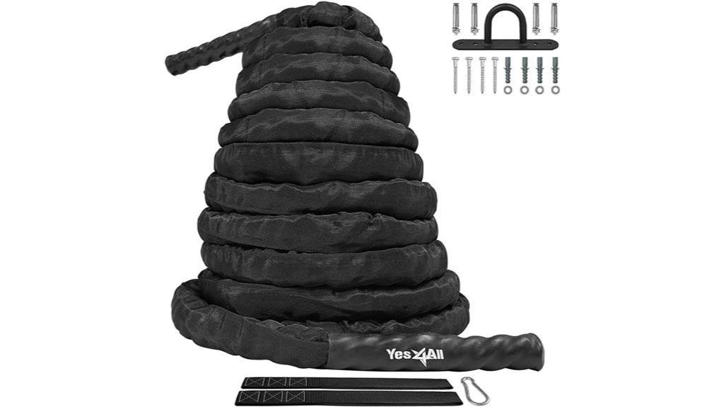 durable battle ropes for exercise training