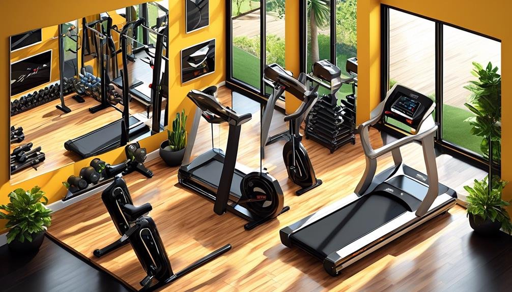 gym mirrors for cardio