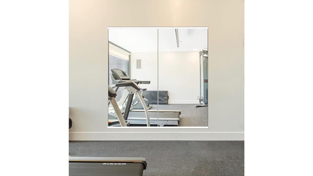 large yoga and fitness mirror