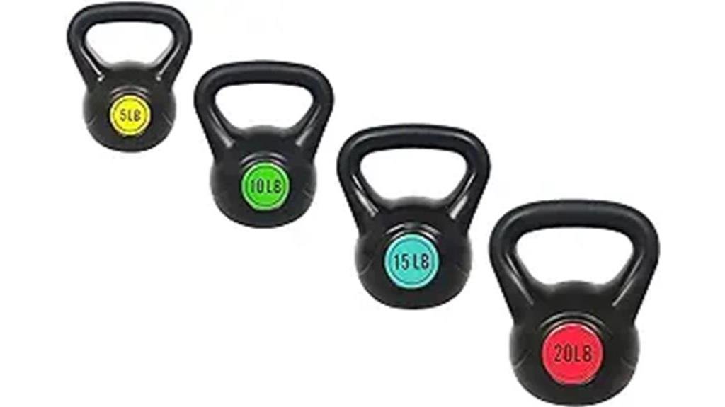 signature fitness kettlebell weight set