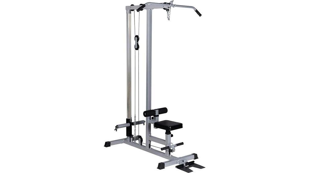 strength training with gdlf lat pull down machine