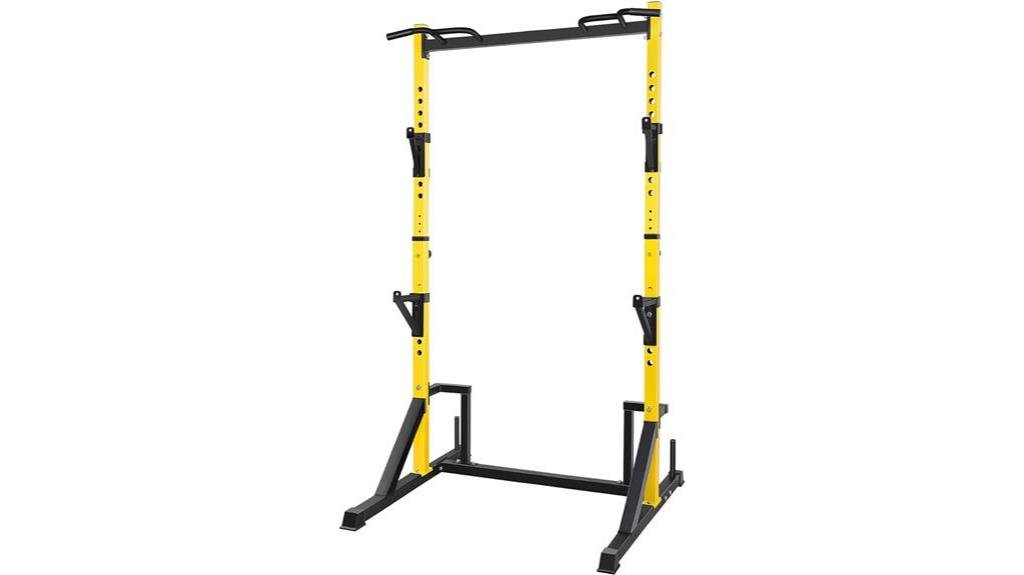 versatile power rack with pull up bar for home gym