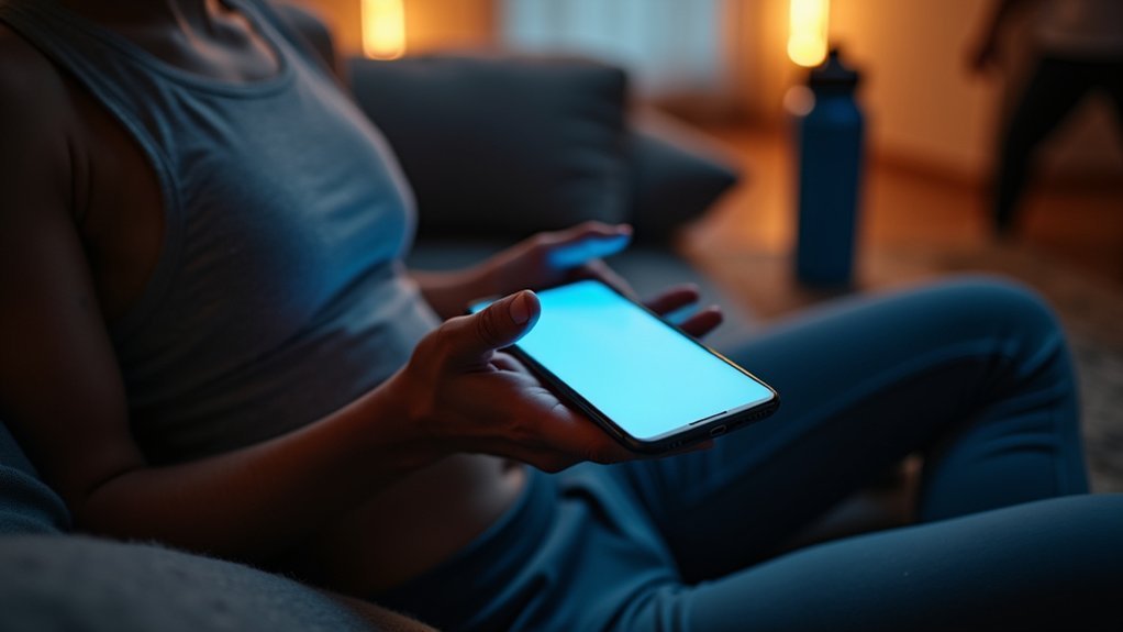 blue light disrupts recovery