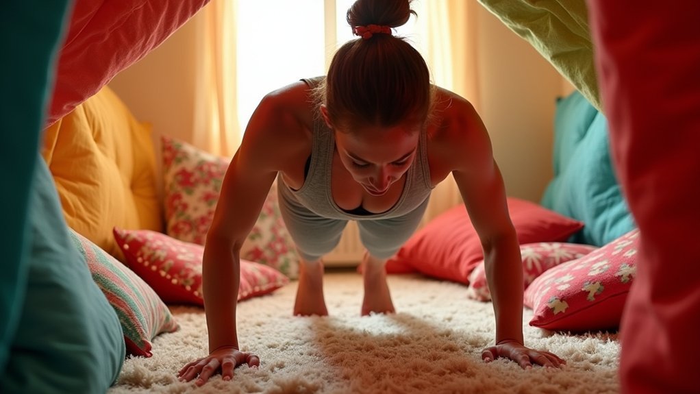 burpees in limited spaces