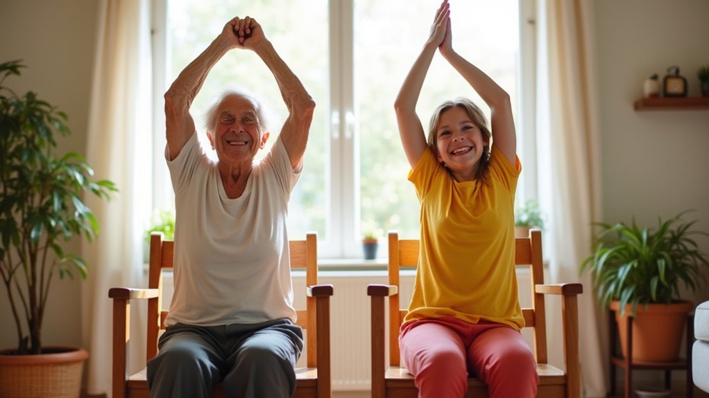 chair stretches for connection