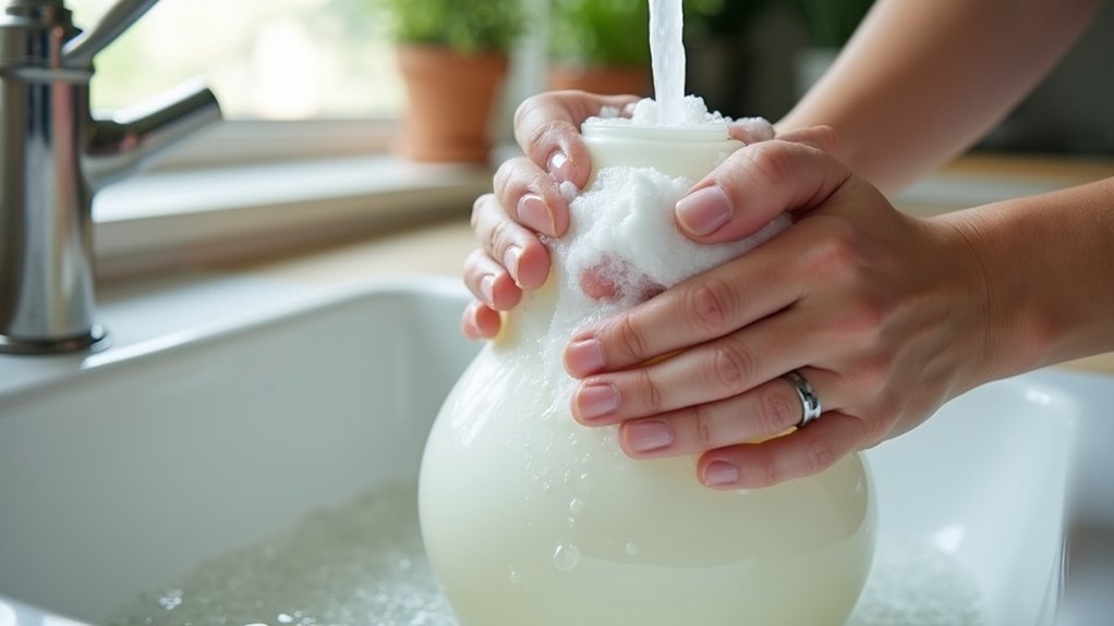 clean and sanitize thoroughly