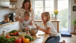 Read more about the article Kitchen Workouts: Cooking & Exercising With Kids