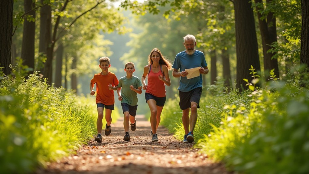 family fitness adventure hunts