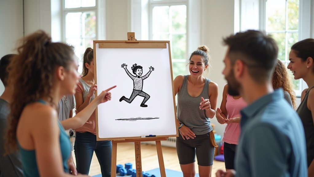 fitness drawing guessing game