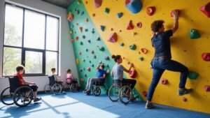 Read more about the article Adaptive Climbing Walls: Lowered Heights & Grips