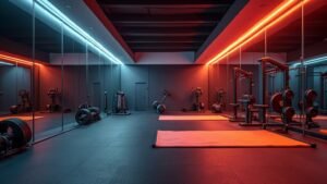 Read more about the article Ceiling vs. Floor Lighting: Optimal Home Gym Layouts