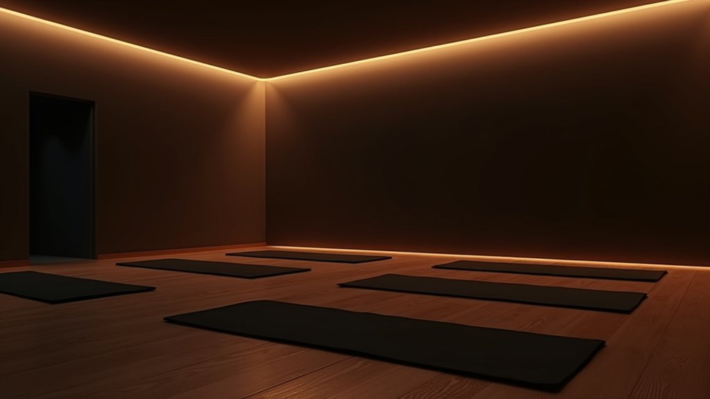 low light yoga equipment selection