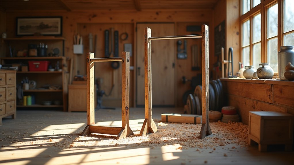 organized safe woodworking workspace