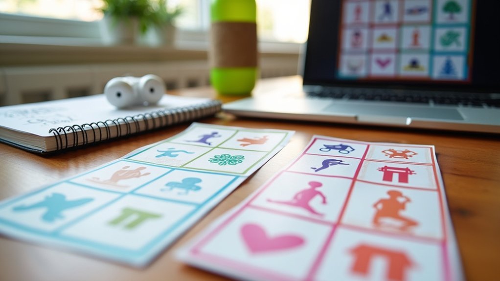 personalized fitness bingo creation