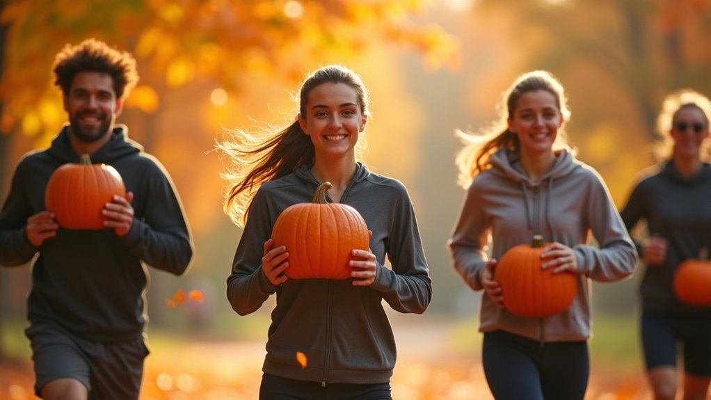 pumpkin themed fitness challenge fun