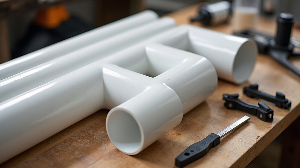 pvc barbell rack materials