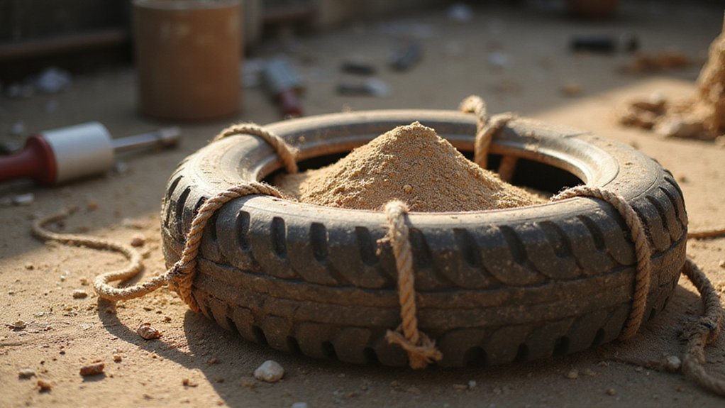 You are currently viewing DIY Tire Sandbags: Repurpose Old Tires Into Functional Weights