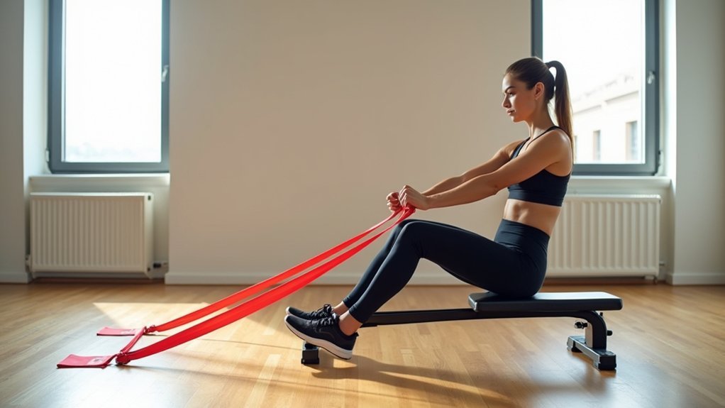 resistance band upper body exercises