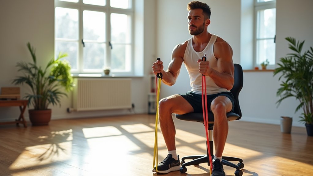 seated resistance band workouts