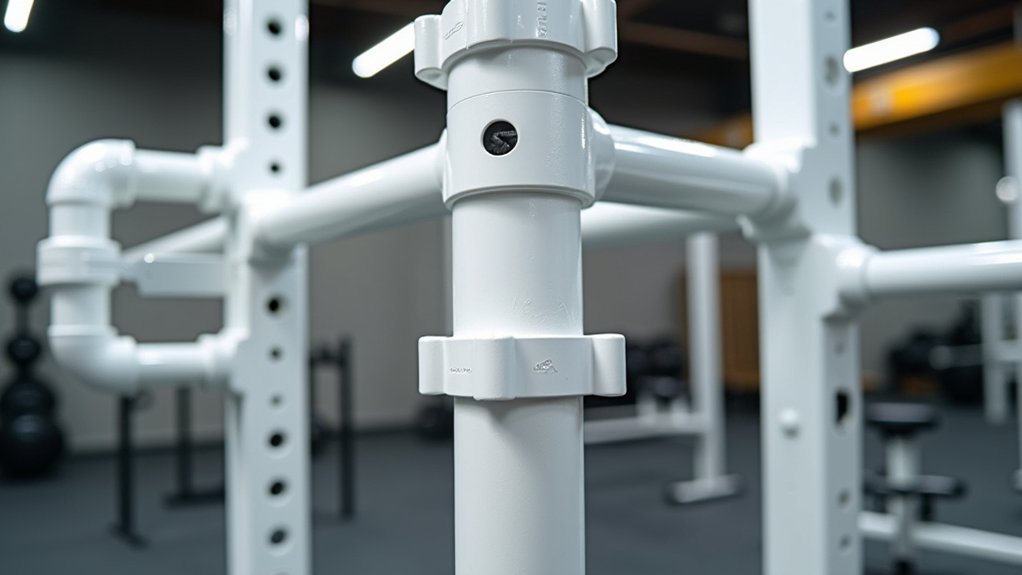securely install barbell supports