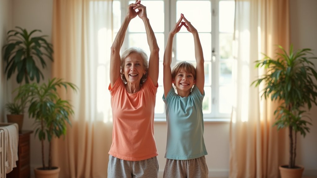 shared stretching for wellness