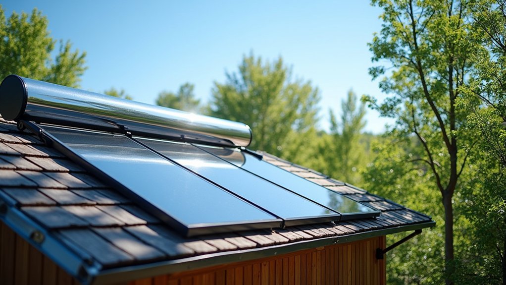 solar sauna water heating