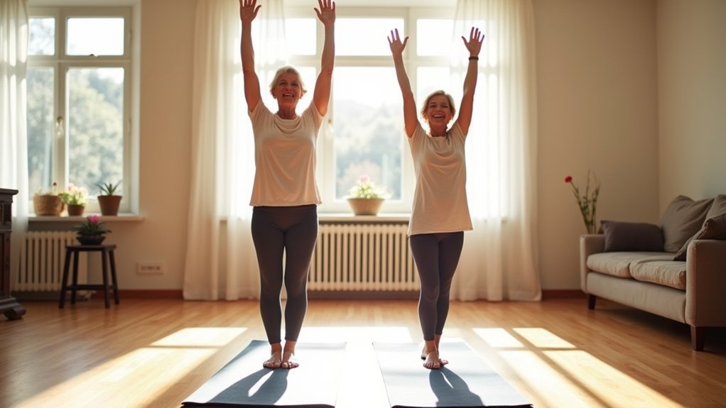 stretching for family connection