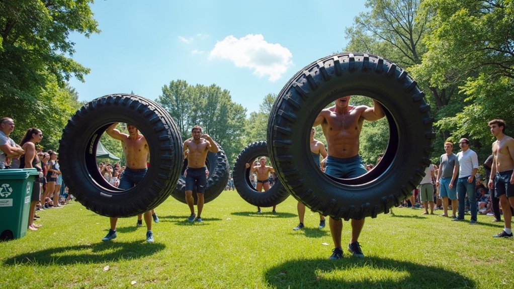 tire recycling through fitness