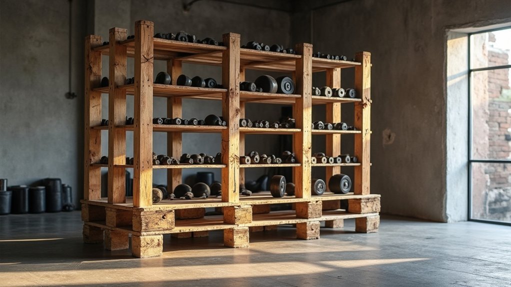 upcycled pallet weight storage