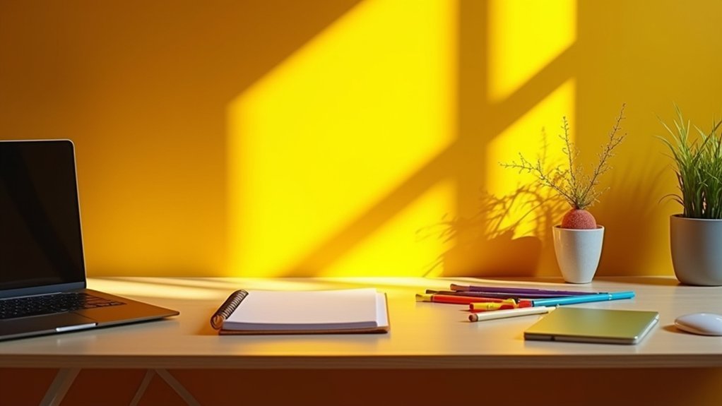 yellow light enhances creativity