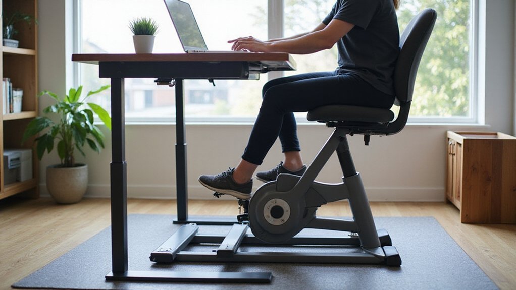desk height pedal clearance
