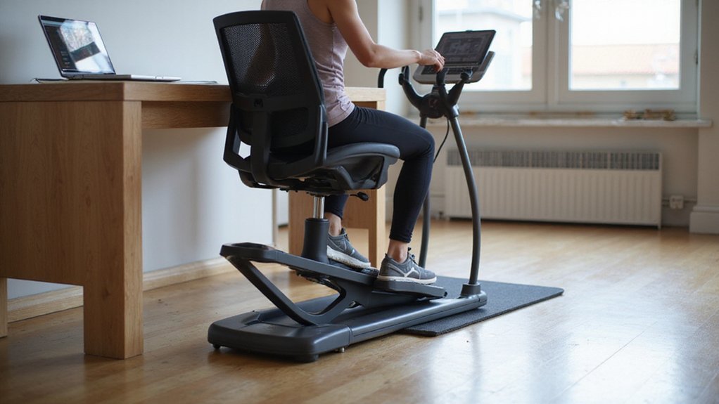 elliptical vs walking desk work